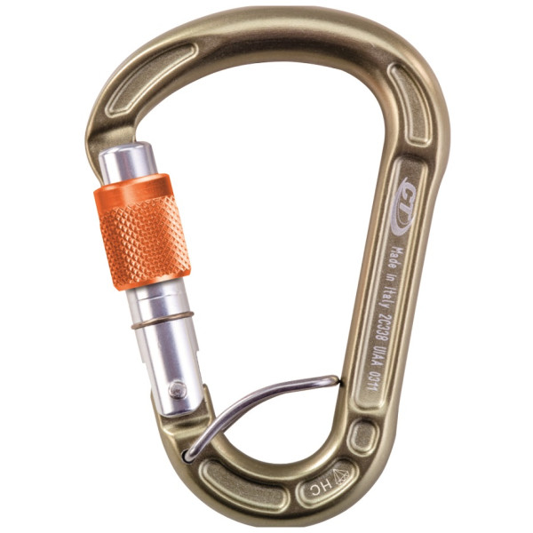 Karabinek Climbing Technology Concept SGL brązowy hard coating / bronze/orange