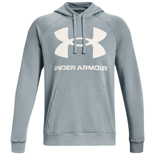 Męska bluza Under Armour Rival Fleece Big Logo HD niebieski/biały Harbor Blue / / Onyx White