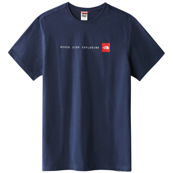 Koszulka męska The North Face M S/S Never Stop Exploring Tee niebieski Summit Navy