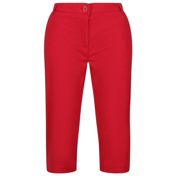 Damskie spodnie 3/4 Regatta Bayla Capri czerwony Miami Red