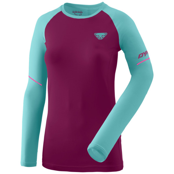 Koszulka damska Dynafit Alpine Pro W L/S Tee turkusowy/bordowy beet red/8050