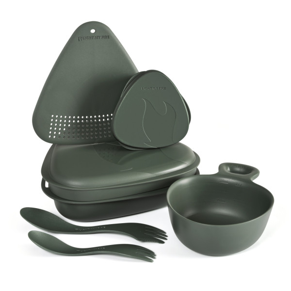 Zestaw naczyń Light My Fire Outdoor MealKit 2.0 zielony sagegreen