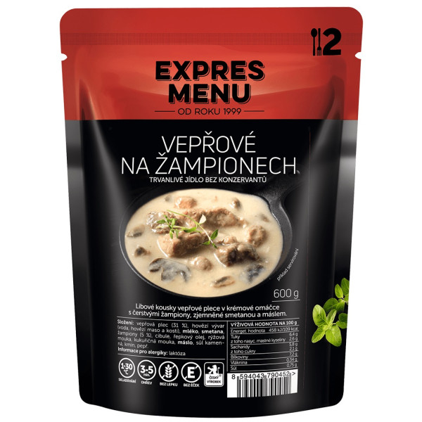 Gotowe jedzenie Expres menu Wieprzowina z pieczarkami 600g