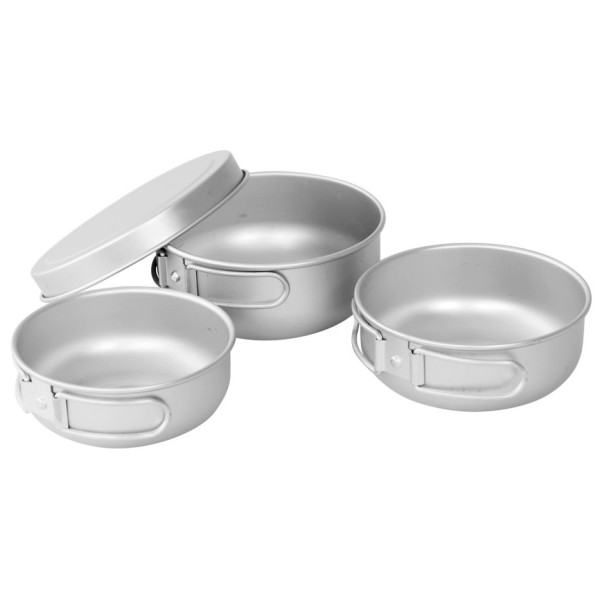 Zestaw naczyń Easy Camp Adventure Ultra Light Cook Set srebrny Silver