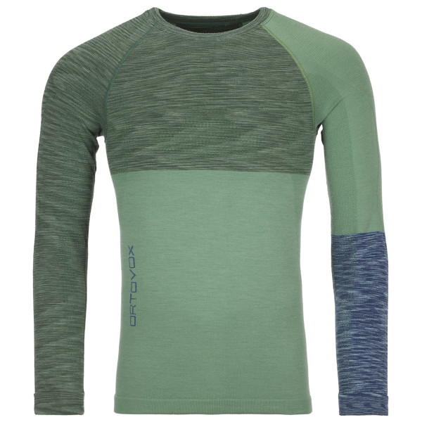 Koszulka męska Ortovox Merino Competition LS M zielony/jasnozielony Greenisarblend