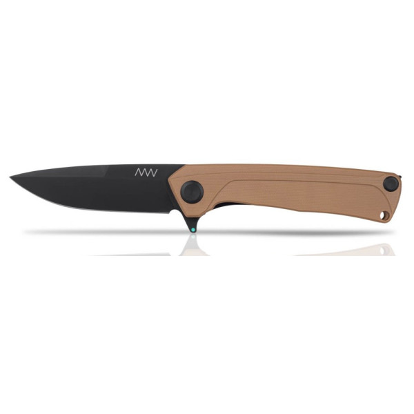 Nóż składany Acta non verba Z100 DLC/Plain Edge, G10 brązowy Coyote/Black