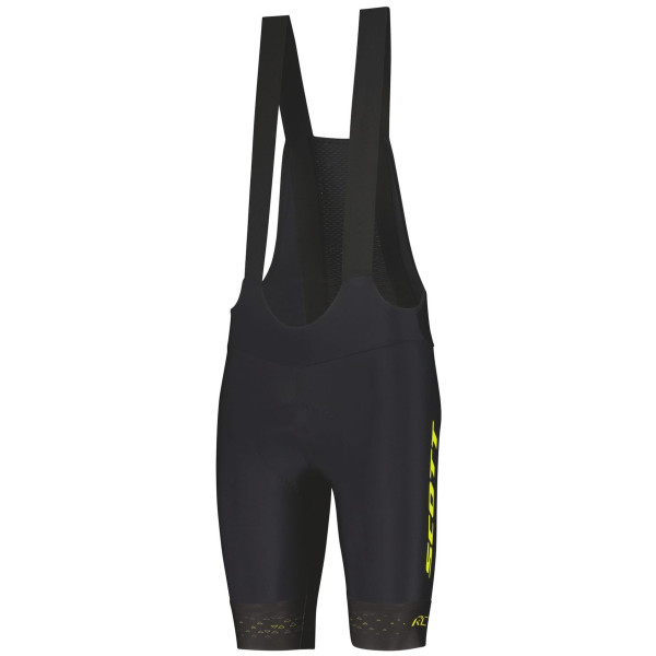 Męskie spodenki rowerowe Scott Bibshorts M's RC Pro +++ czarny/żółty black/sulphur yellow