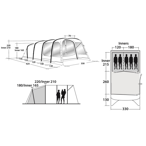 Zestaw namiotowy Outwell Broadlands 5A
