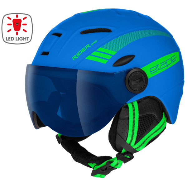 Kask narciarski dla dzieci Etape Rider Pro Light niebieski/zielony