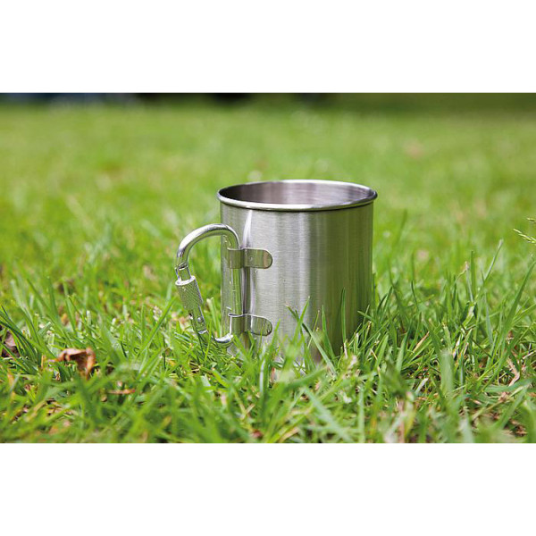 Kubek Bo-Camp Mug Stainless Steel karabinek