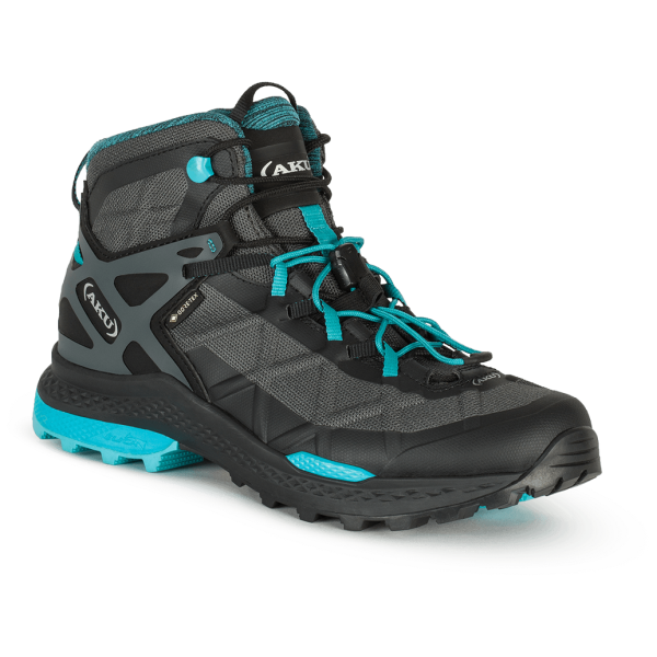 Buty damskie Aku Rocket Mid Gtx W'S czarny/niebieski BLACK/TURQUOISE