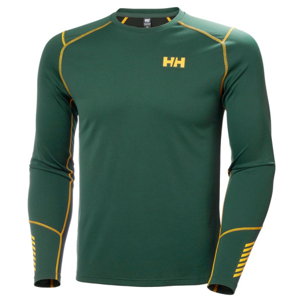 Męska koszulka Helly Hansen Lifa Active Crew zielony Darkest Spruce