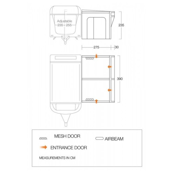 Przedsionek Vango Riviera Air 390 Elements ProShield