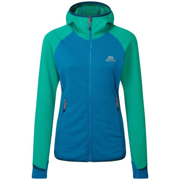 Bluza damska Mountain Equipment W's Eclipse Hooded Jacket niebieski/zielony Mykonos/Deep Green