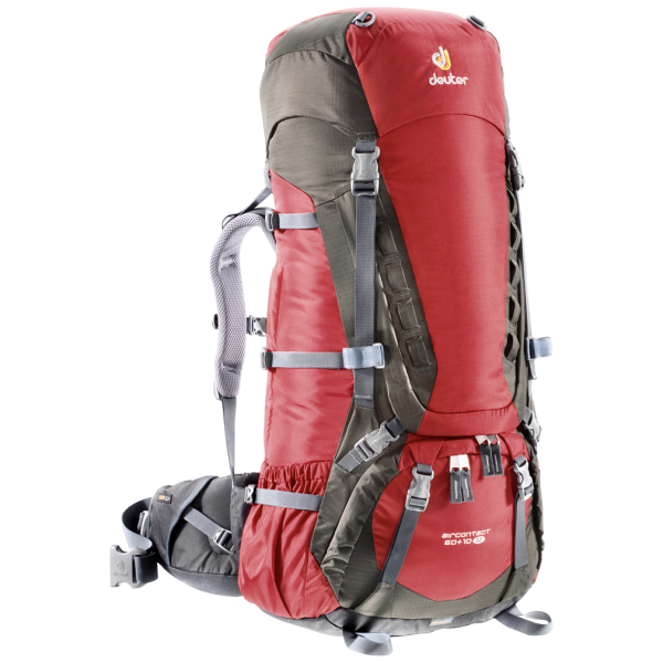 Plecak damski Deuter Aircontact 60 + 10 SL (2018) czerwony