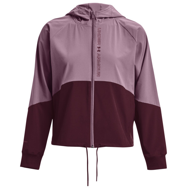 Kurtka damska Under Armour Woven FZ Jacket fioletowy Misty Purple / / Dark Maroon