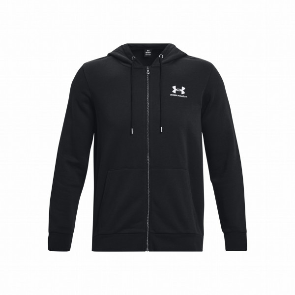 Męska bluza Under Armour Essential Fleece FZ Hood czarny