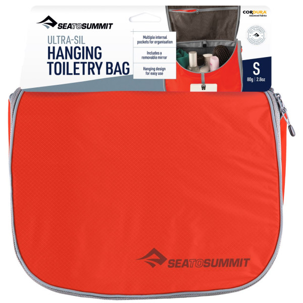 Kosmetyczka Sea to Summit Ultra-Sil Hanging Toiletry Bag pomarańczowy Spicy Orange