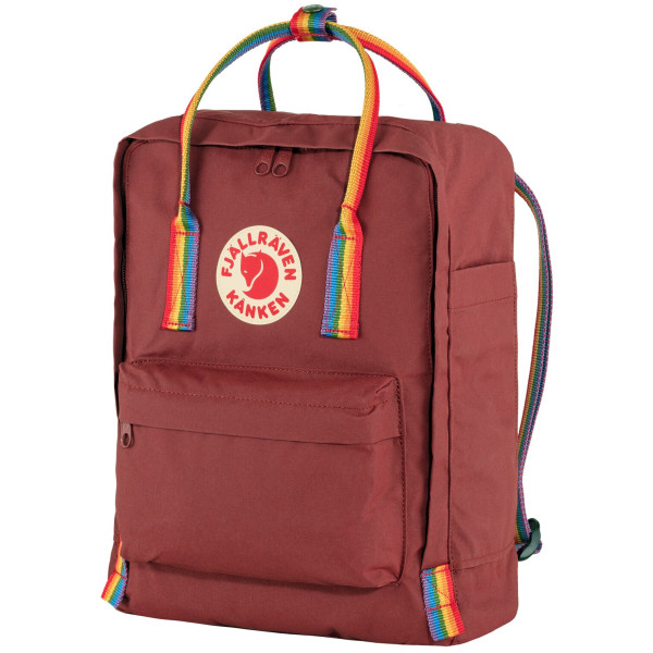 Plecak Fjällräven Kånken Rainbow czerwony Ox Red-Rainbow Pattern