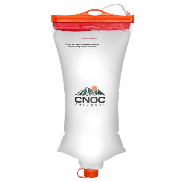 Składana butelka CNOC 28 mm Vecto 2l Water Container biały/pomarańczowy Orange