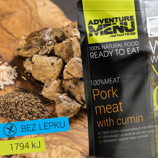 Gotowe jedzenie Adventure Menu 100% Mięso wieprzowe z kminkiem 200 g