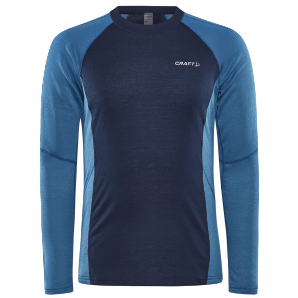 Męska koszulka Craft Core Warm Baselayer Ls niebieski/jasnoniebieski Blaze-Whale