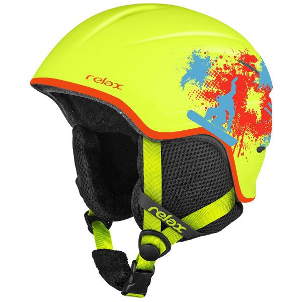 Kask narciarski dla dzieci Relax Twister żółty MatteNeonYellow