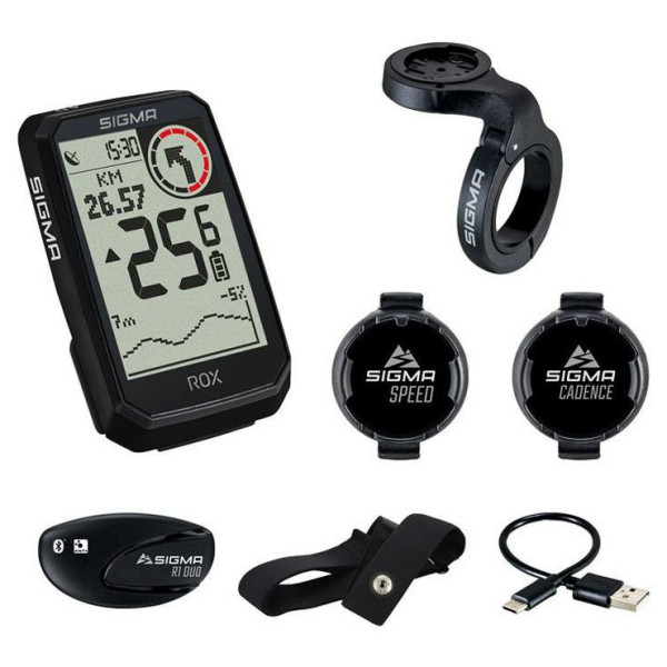 Licznik rowerowy Sigma Rox 4.0 Endurance Sensor set czarny black