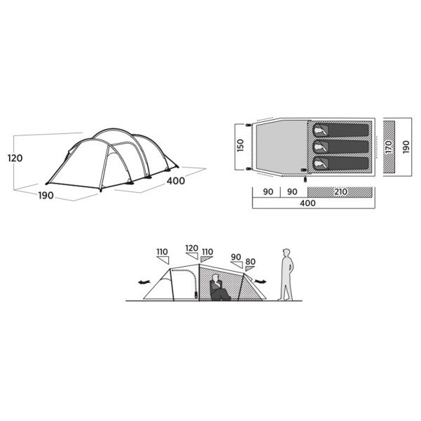 Namiot turystyczny Easy Camp Hemsedal 3