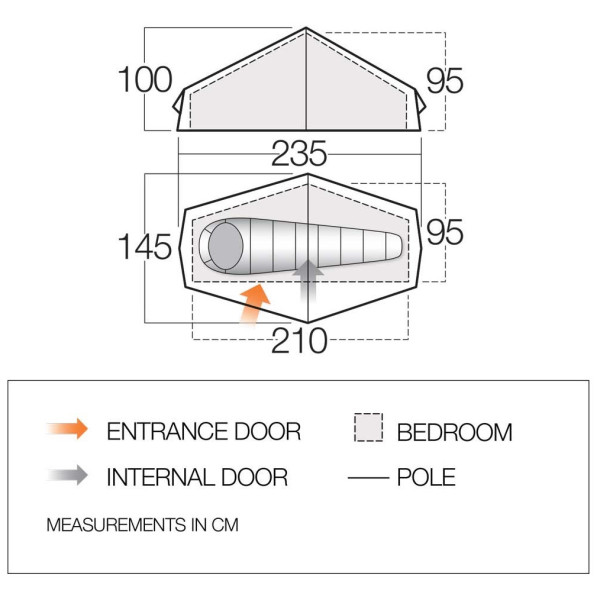 Ultralekki namiot Force Ten Helium UL 1