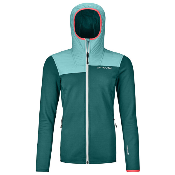 Bluza damska Ortovox Fleece Plus Hoody W zielony pacific green