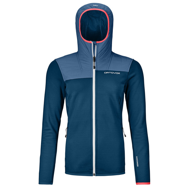 Bluza damska Ortovox Fleece Plus Hoody W niebieski petrol blue