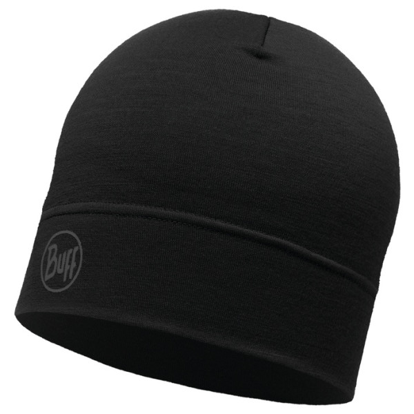 Czapka Buff Merino Lightweight Beanie czarny SolidBlack