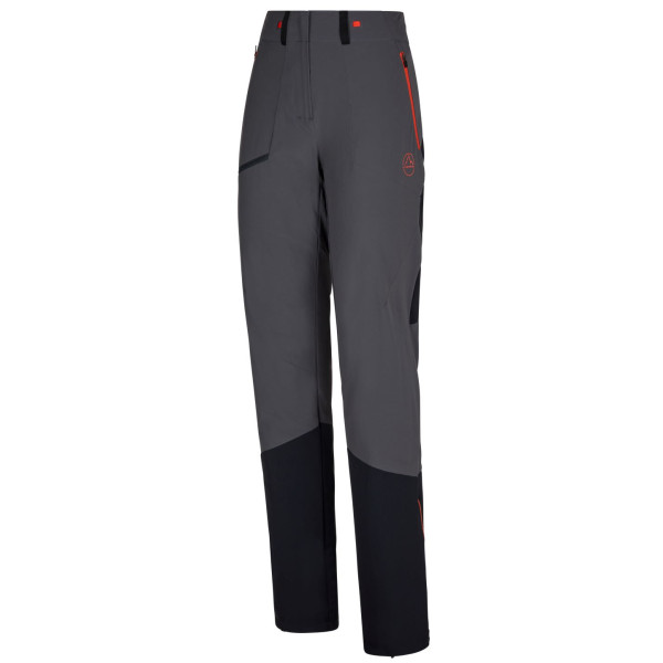 Spodnie damskie La Sportiva Monument Pant W szary Carbon/Cherry Tomato