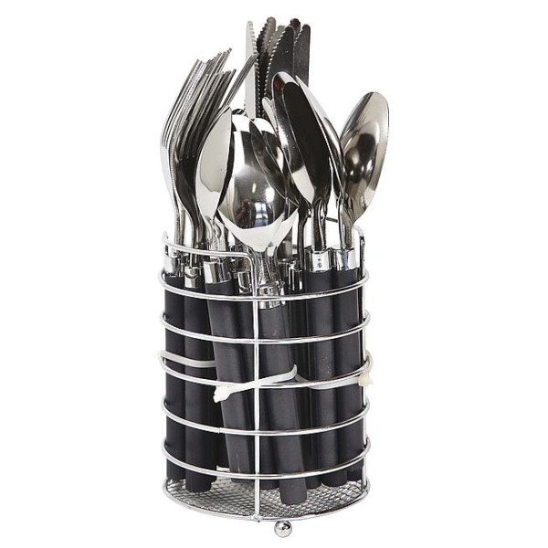 Zestaw sztućców Bo-Camp Cutlery Basket 6 Persons zarys Grey