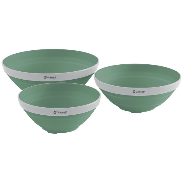 Zestaw misek Outwell Collaps Bowl Set ciemnozielony Shadow Green