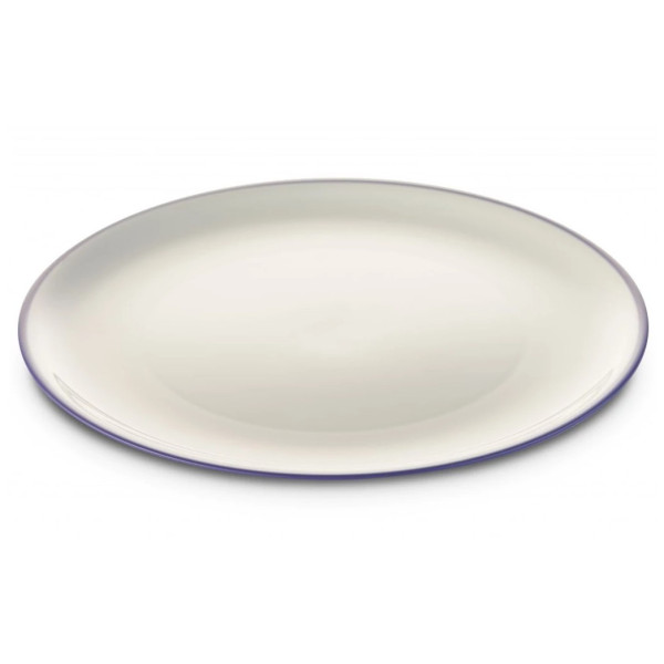 Talerz Omada SANALIVING Dinner Plate 24xh2cm biały/fioletowy ViolaCon