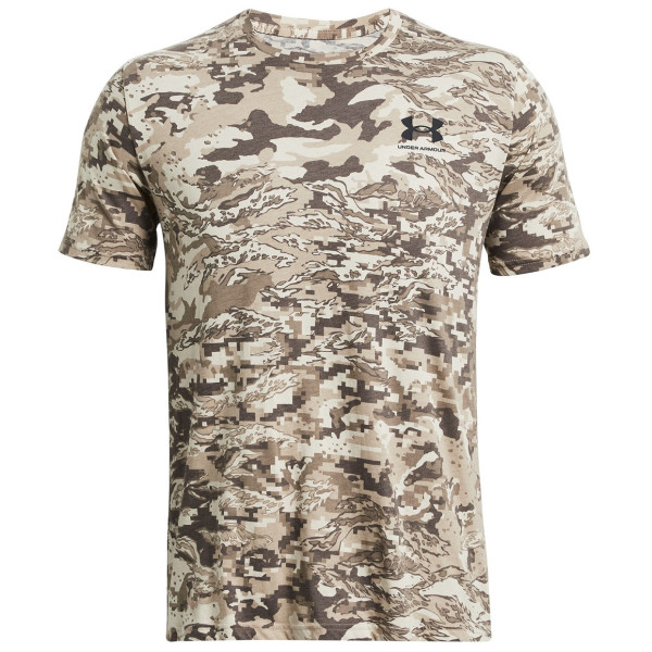 Koszulka męska Under Armour ABC Camo SS brązowy/szary TimberwolfTaupe/Black