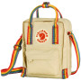 Torba naramienna Fjällräven Kånken Rainbow Sling beżowy Light Oak-Rainbow Pattern