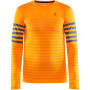 Koszulka męska Craft Fuseknit Comfort Blocked pomarańczowy TigerAsphalt