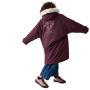 Płaszcz nieprzemakalny dziecięcy Regatta Junior Waterproof Changing Robe Pro Fig