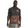 Koszulka męska Under Armour Destroy All Miles Tee zarys Jet Gray / Cerulean / Retro Pink