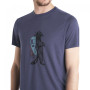 Męska koszulka Icebreaker Men Merino Core SS Tee Waschbar Wandering