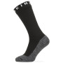 Wodoodporne skarpety SealSkinz WP Warm Weather Soft Touch Mid czarny/szary Black/GreyMarl/White