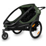 Przyczepka rowerowa Hamax Outback 2in1 zielony/czarny