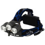 Czołówka Cattara LED 400lm (1x XM-L+2x XP-E) czarny/niebieski černá modrá
