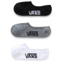 Skarpetki Vans MN Classic Super No Show 3Pk (42,5-47) czarny/szary Black Assorted