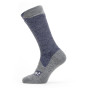 Wodoodporne skarpety SealSkinz WP All Weather Mid Length niebieski/szary NavyBlue/GrayMarl