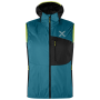czarny/turkusowy