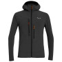 Męska bluza Salewa Puez 2 Dst M Fz Hdy szary/czarny Black Out